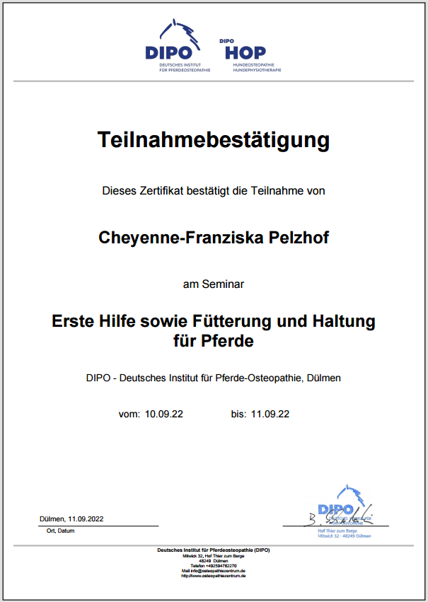 Zertifikat_Fütterung