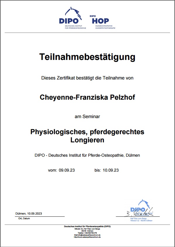 Zertifikat_Longieren